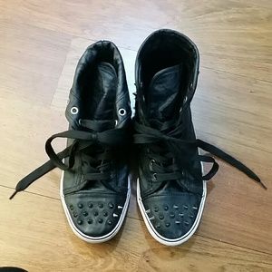 Black Studded Sneakers